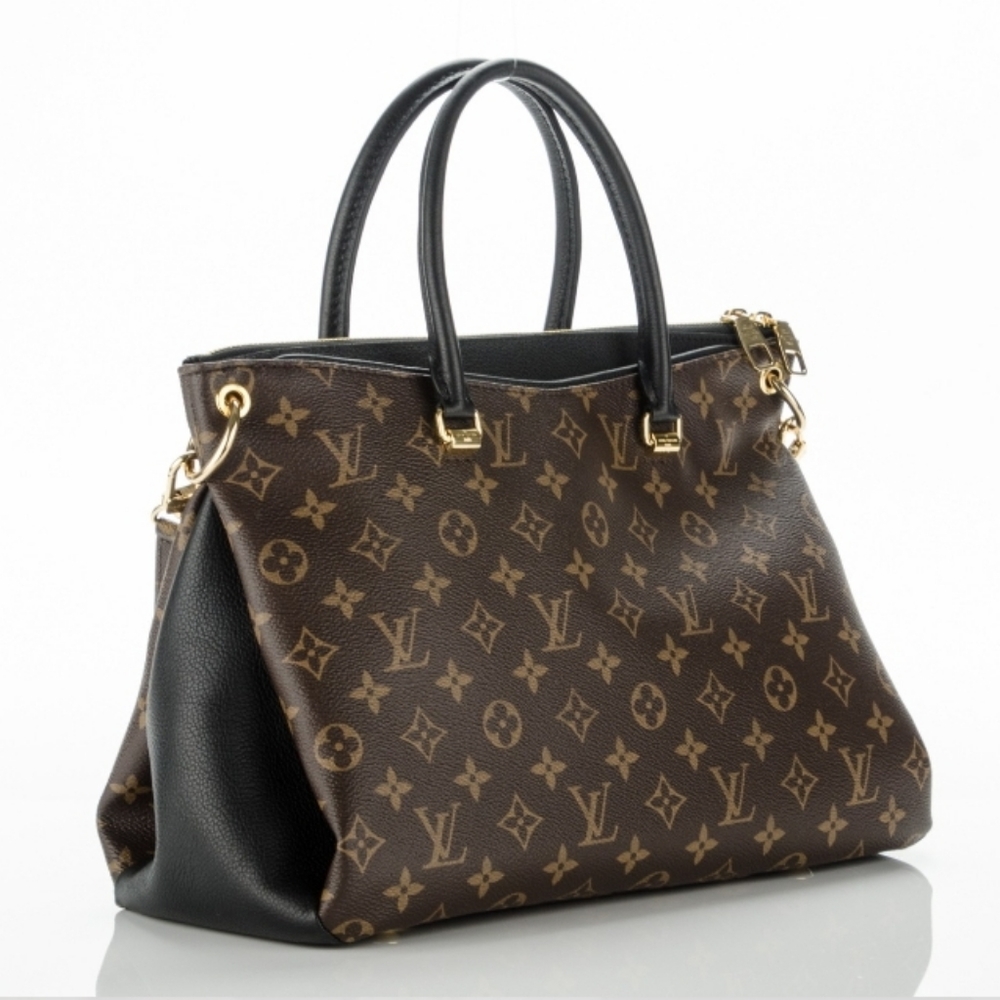 TRADED โค๏ธ Louis Vuitton Pallas MM Noir Calfskin - Picture 2 of 16